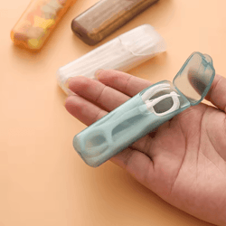 portable mini toothpick holder with lid – compact toothpick storage box for home & dining