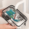 Clear PVC Travel Makeup Bag Zippered Toiletry Cosmetic Organizer Pouch 6