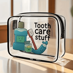 clear pvc travel makeup bag – zippered toiletry & cosmetic organizer pouch