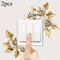 Golden Artificial Flower Switch Sticker SelfAdhesive Wall Decor Accent 1pc 2pcs 1