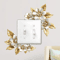 Golden Artificial Flower Switch Sticker SelfAdhesive Wall Decor Accent 1pc 2pcs 6