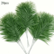 Artificial Tropical Palm Leaves With Stems Plastic Greenery For Home Garden Event Decor 1