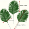 Artificial Tropical Palm Leaves With Stems Plastic Greenery For Home Garden Event Decor 3