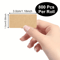 Kraft Paper Sealing Label Stickers 1600Pack SelfAdhesive Handwritten Packaging Organization Label 2