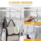 Rotating Clothes Hooks With 4 Claws 3Pack PunchFree Wardrobe Hanger For Belts Scarves Coats 3