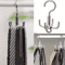 Rotating Clothes Hooks With 4 Claws 3Pack PunchFree Wardrobe Hanger For Belts Scarves Coats 5