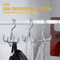 Rotating Clothes Hooks With 4 Claws 3Pack PunchFree Wardrobe Hanger For Belts Scarves Coats 0