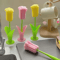 Tulip Cup Cleaning Brush With Detachable Sponge Head 2Pack Long Handle Bottle Glass Cleaner 0