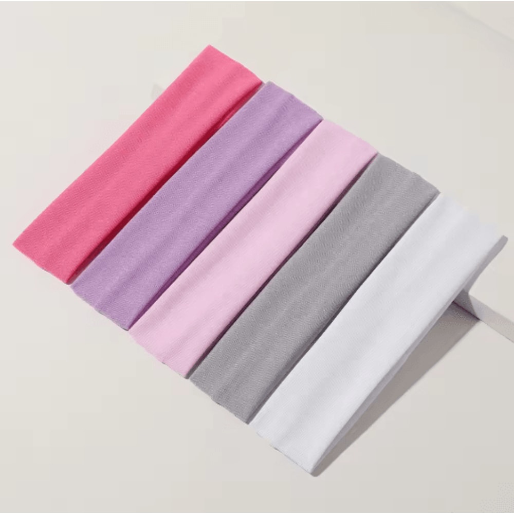 Solid Color Sports Headbands For Women Stretch Elastic Hairbands For Fitness Yoga And Makeup 4