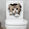 3D Cute Cat Toilet Stickers Removable Waterproof Kitten Vinyl Decals For Bathroom Decor 5
