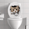 3D Cute Cat Toilet Stickers Removable Waterproof Kitten Vinyl Decals For Bathroom Decor 6