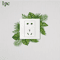 Tropical Leaf Switch Stickers Removable Waterproof PVC Wall Decor Decals For Home 2