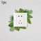 Tropical Leaf Switch Stickers Removable Waterproof PVC Wall Decor Decals For Home 2