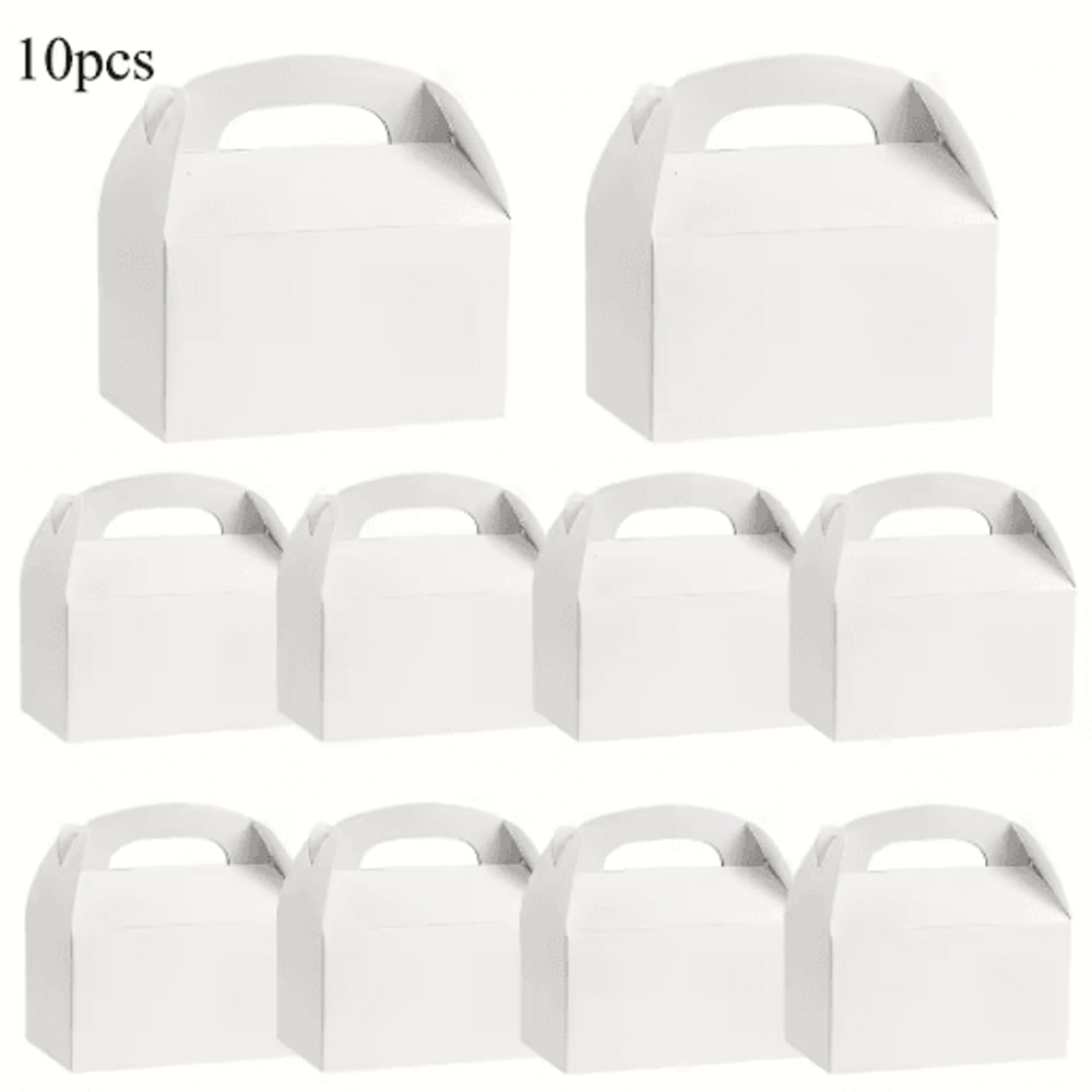Party Favor Gift Boxes With Handles 10Pack Handheld Cake Gift Packaging For Special Occasions 1