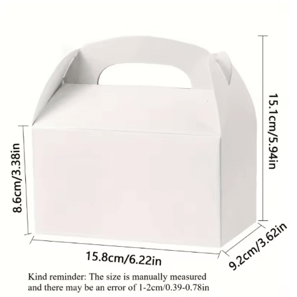 Party Favor Gift Boxes With Handles 10Pack Handheld Cake Gift Packaging For Special Occasions 2