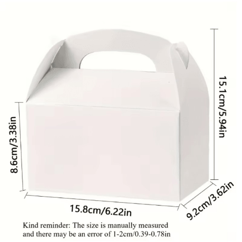 Party Favor Gift Boxes With Handles 10Pack Handheld Cake Gift Packaging For Special Occasions 2