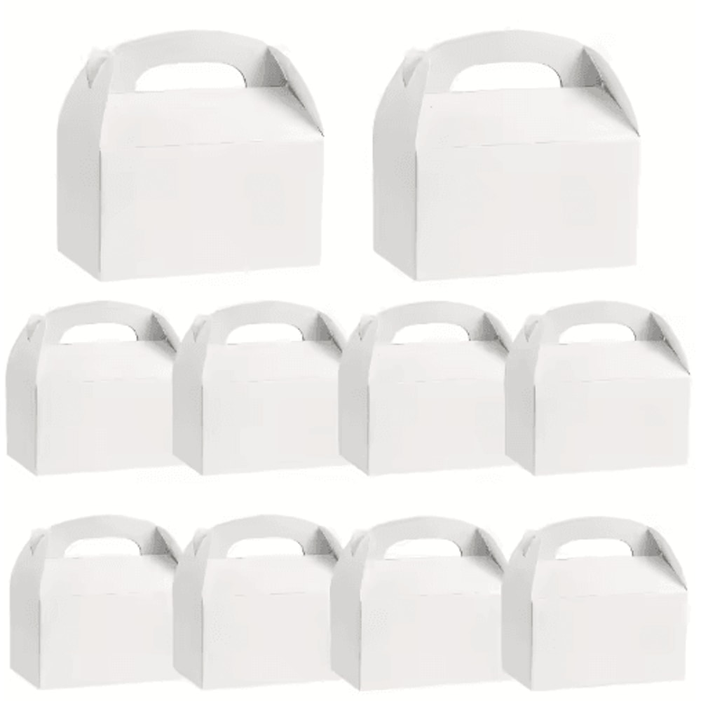 Party Favor Gift Boxes With Handles 10Pack Handheld Cake Gift Packaging For Special Occasions 0