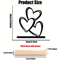 Minimalist Wooden Heart Desktop Decor Love Ornament For Coffee Table Study Desk 2