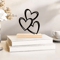 Minimalist Wooden Heart Desktop Decor Love Ornament For Coffee Table Study Desk 3