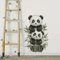 Cartoon Watercolor Bamboo Panda Wall Sticker SelfAdhesive Room Decor For Home 0