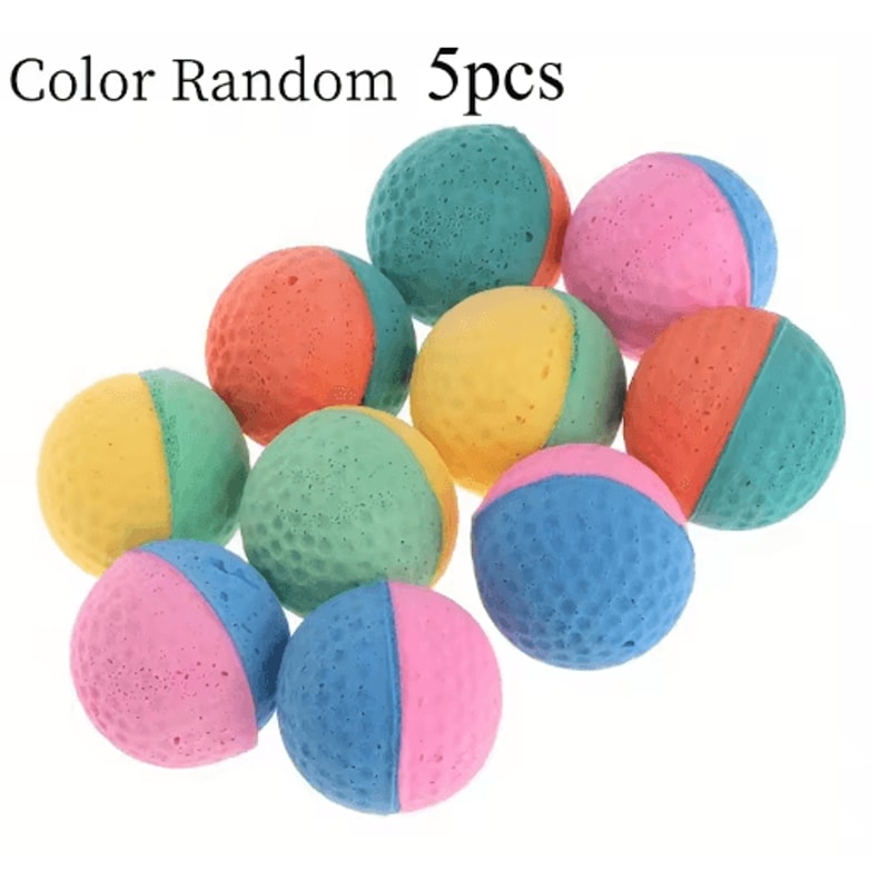 Cat Foam Ball Toys Soft Bouncy Interactive Sponge Balls For Quiet Indoor Play 1