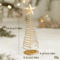 Iron Golden Christmas Tree Tabletop Ornament Festive Holiday Home And Party Decor 2