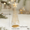 Iron Golden Christmas Tree Tabletop Ornament Festive Holiday Home And Party Decor 2