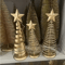 Iron Golden Christmas Tree Tabletop Ornament Festive Holiday Home And Party Decor 6