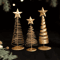 Iron Golden Christmas Tree Tabletop Ornament Festive Holiday Home And Party Decor 0