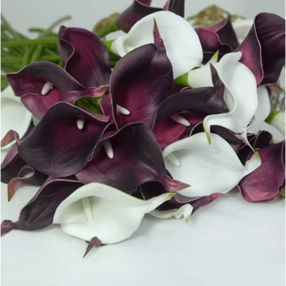 Real Touch Artificial Calla Lilies 10Pack Latex Flowers For DIY Wedding Home Decor 4