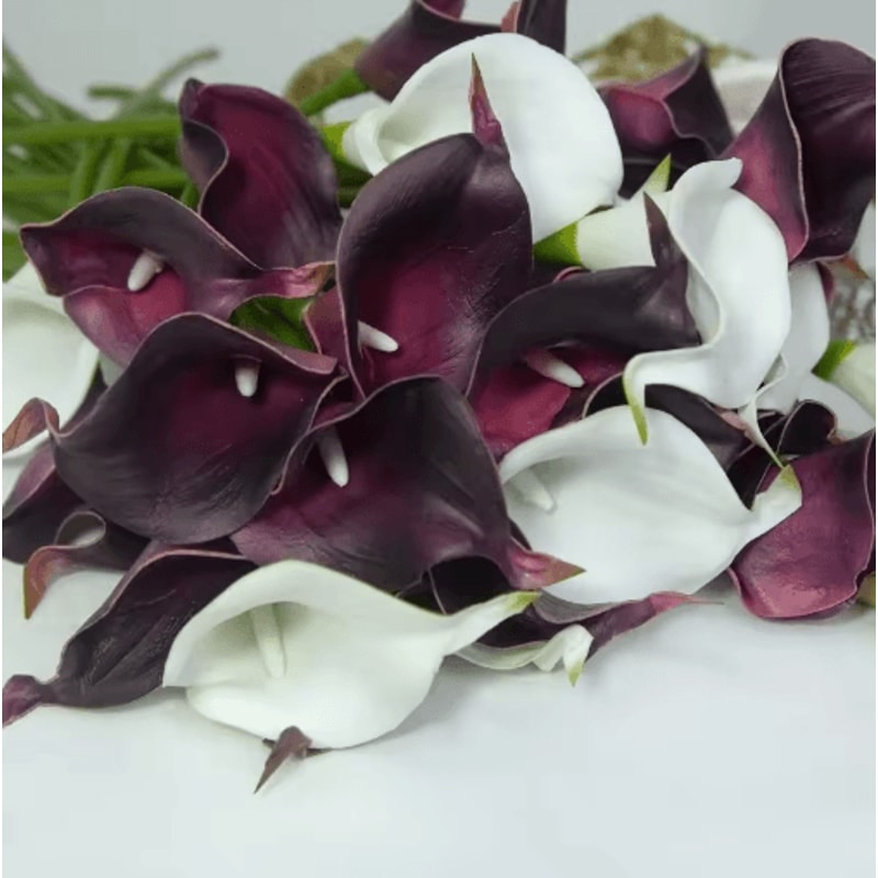 Real Touch Artificial Calla Lilies 10Pack Latex Flowers For DIY Wedding Home Decor 4