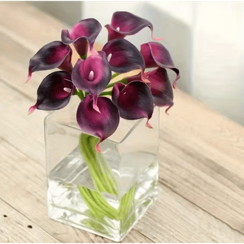 Real Touch Artificial Calla Lilies 10Pack Latex Flowers For DIY Wedding Home Decor 5