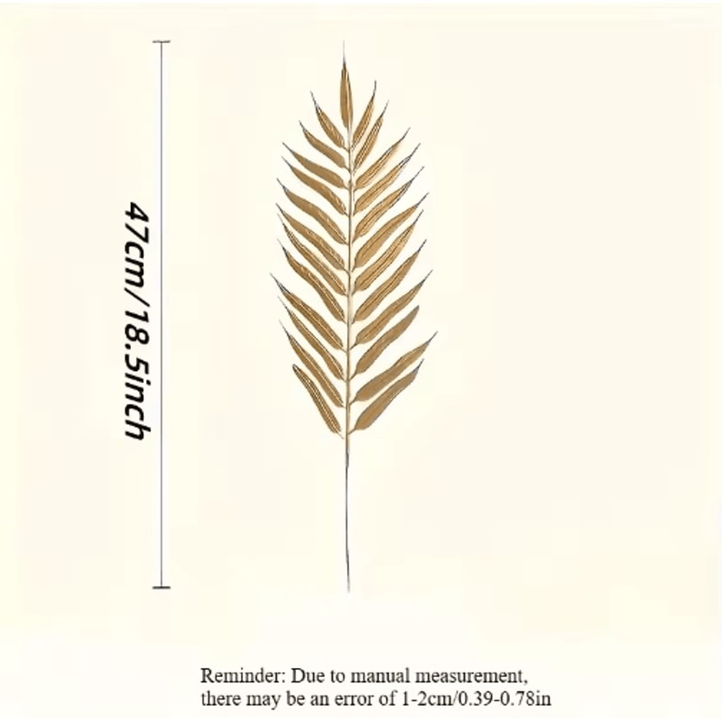 Artificial Palm Leaves 10Pack Plastic Greenery Decor For Home Events Seasonal Styling 2