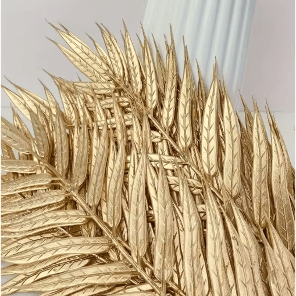 Artificial Palm Leaves 10Pack Plastic Greenery Decor For Home Events Seasonal Styling 5