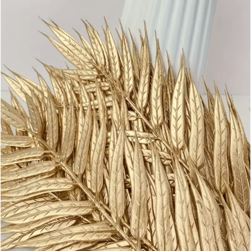 Artificial Palm Leaves 10Pack Plastic Greenery Decor For Home Events Seasonal Styling 5