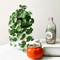 Artificial Copper Coin Grass Plant Bouquet Lifelike Green Wall Hanging For Home Office Decor 0