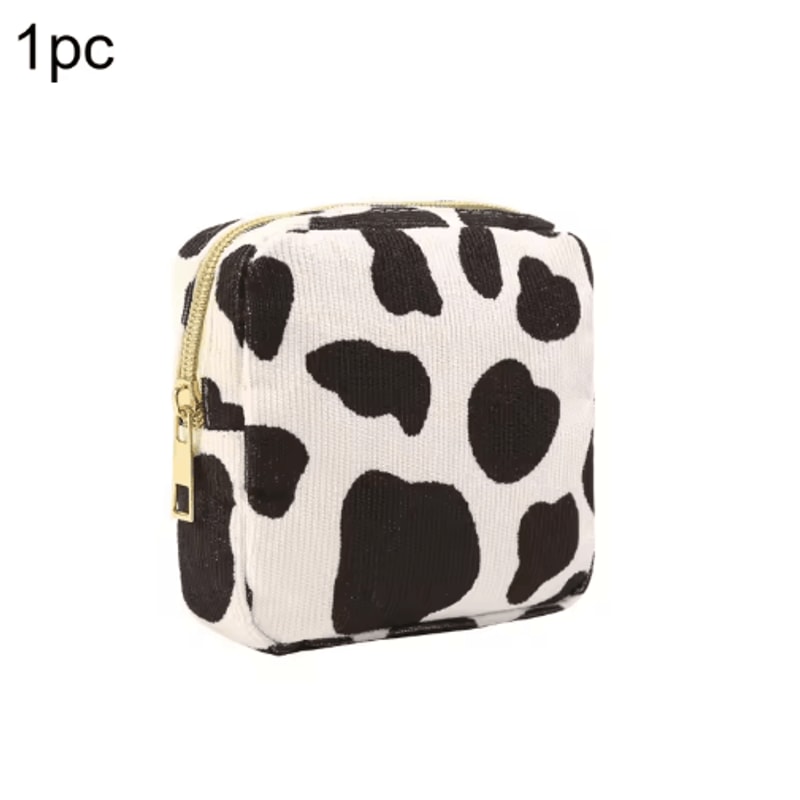 Corduroy Makeup Bag Large Capacity Cosmetic Toiletry Organizer For Travel And Daily Use 4