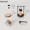 Mini Campfire Teapot Figurine Cozy Miniature Decor For Home Creative Displays 1