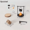Mini Campfire Teapot Figurine Cozy Miniature Decor For Home Creative Displays 1