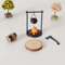 Mini Campfire Teapot Figurine Cozy Miniature Decor For Home Creative Displays 6