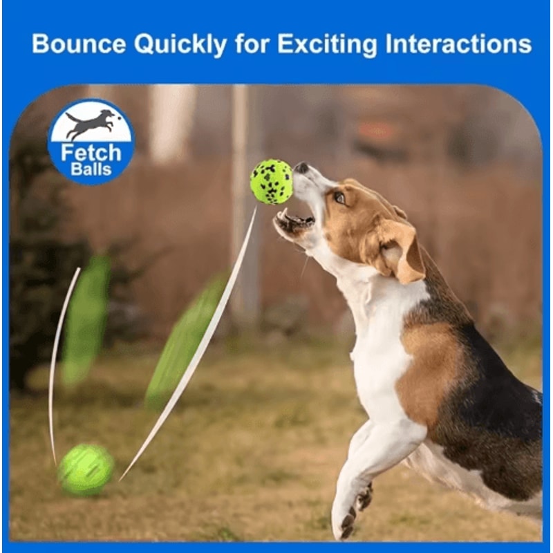 HighElastic Dog Toy Ball Durable Interactive Tennis Ball For Play Training 4