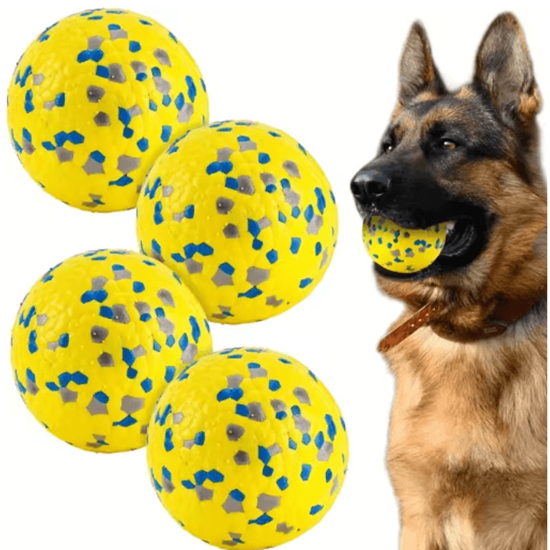 HighElastic Dog Toy Ball Durable Interactive Tennis Ball For Play Training 0