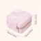 Mini Square Travel Jewelry Box Portable Zipper Organizer For Rings Necklaces 3