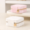 Mini Square Travel Jewelry Box Portable Zipper Organizer For Rings Necklaces 6