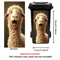 Cute CurlyHaired Sheep Trash Can Sticker Fun SelfAdhesive Decor For Home Spaces 2