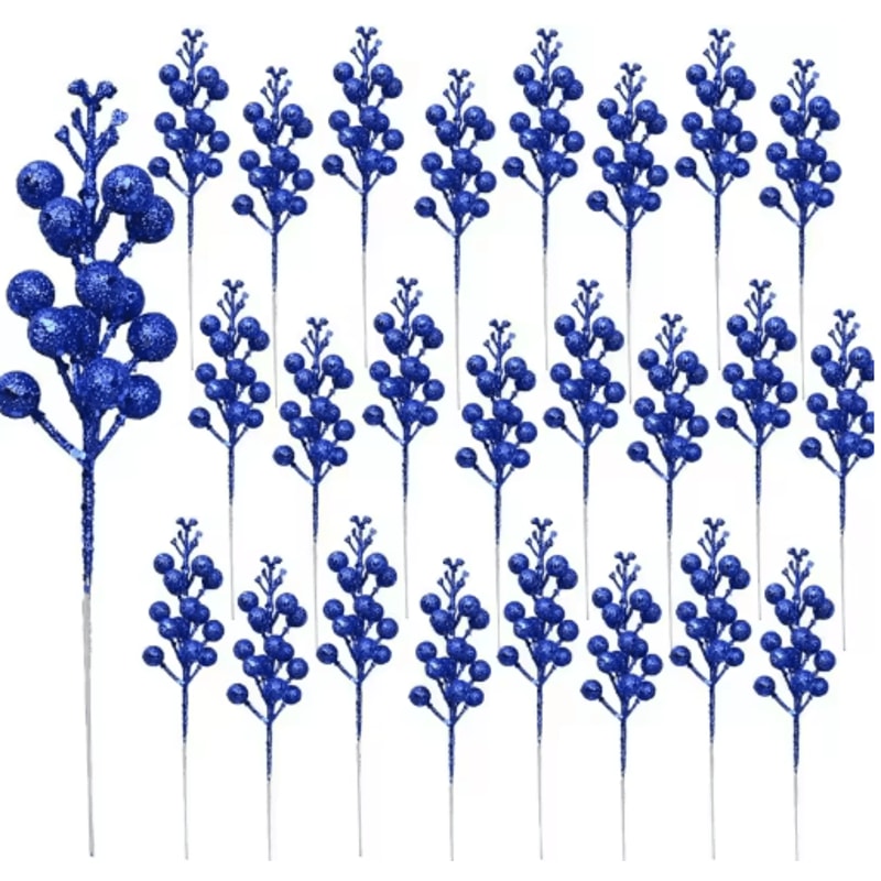 10Piece Artificial Berry Bouquet Festive Christmas Accents For Holiday Decor 2