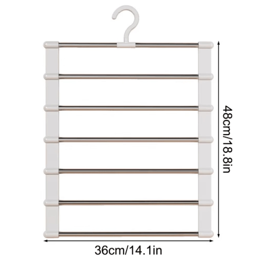 MultiTier Pants Hanger SpaceSaving Trouser Organizer For Closets 4