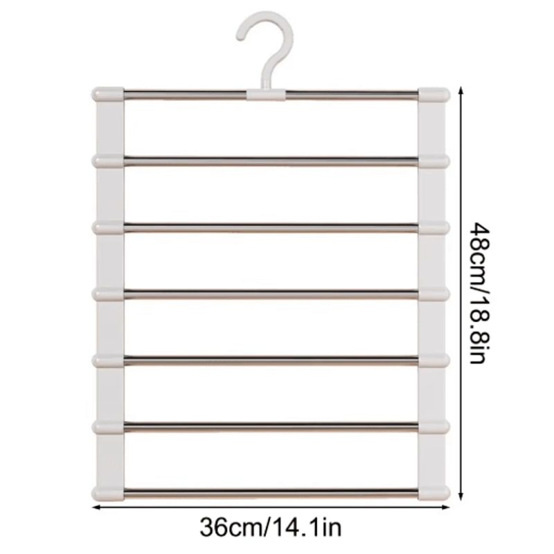 MultiTier Pants Hanger SpaceSaving Trouser Organizer For Closets 4