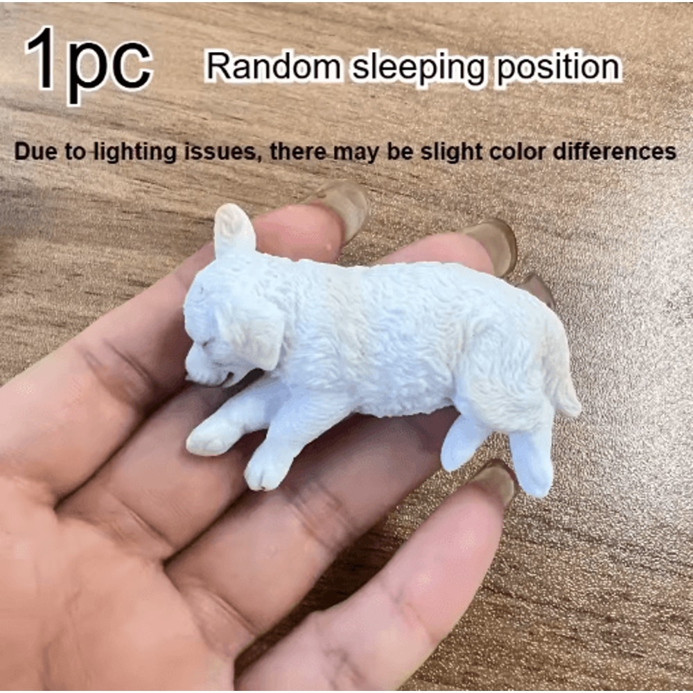 Golden Retriever Resin Car Ornament Cute Puppy Figure For Dashboard Tabletop Decor 1