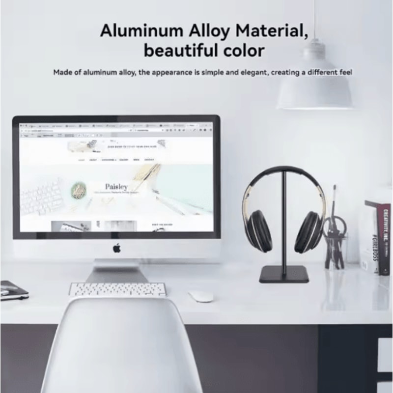 Universal Gaming Headset Stand NonSlip Detachable Headphone Holder For Desks 6